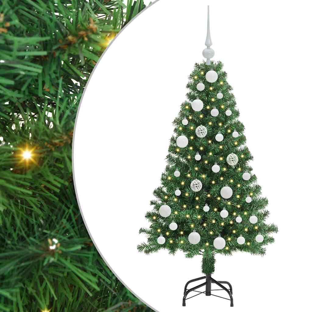 Vidaxx sapin de Noël artificiel vert 120 cm PVC et acier et plastique