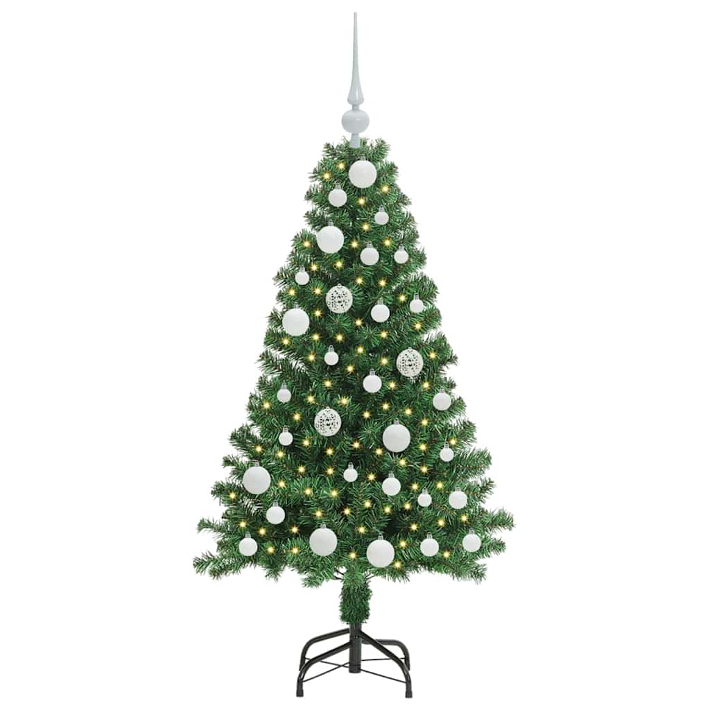 Vidaxx sapin de Noël artificiel vert 120 cm PVC et acier et plastique