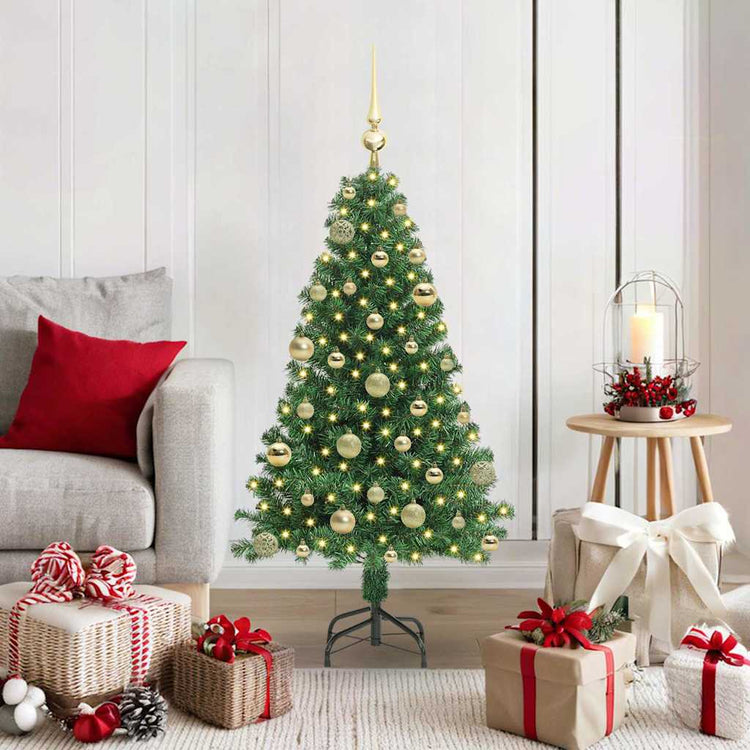 Vidaxx sapin de Noël artificiel vert 120 cm PVC et acier et plastique