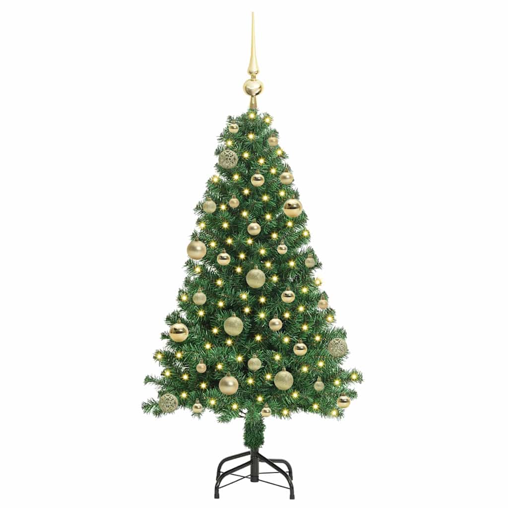 Vidaxx sapin de Noël artificiel vert 120 cm PVC et acier et plastique