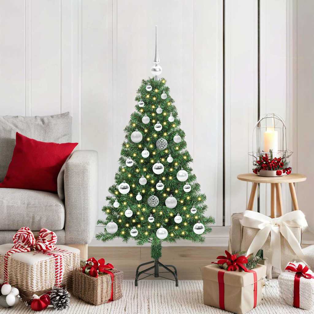 Vidaxx sapin de Noël artificiel vert 120 cm PVC et acier et plastique