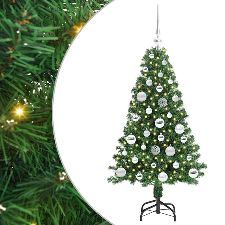 Vidaxx sapin de Noël artificiel vert 120 cm PVC et acier et plastique