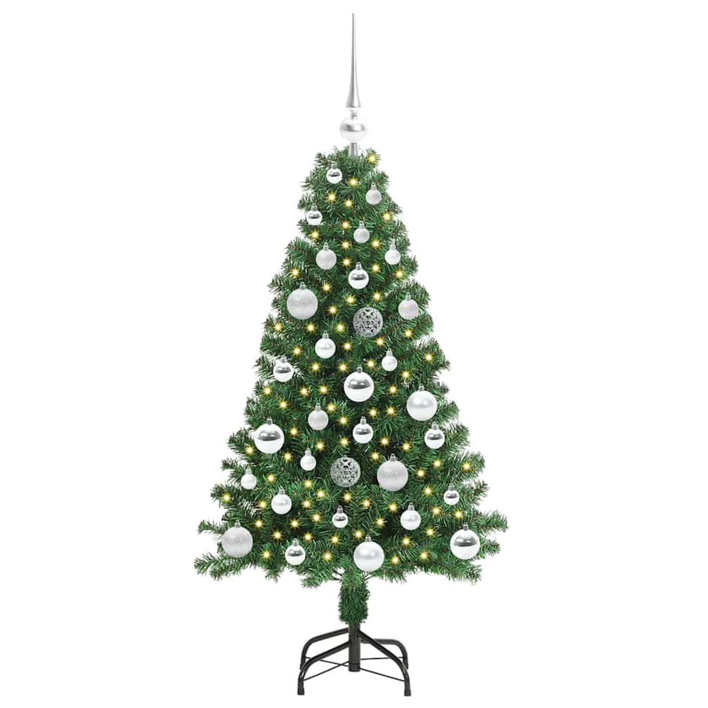 Vidaxx sapin de Noël artificiel vert 120 cm PVC et acier et plastique