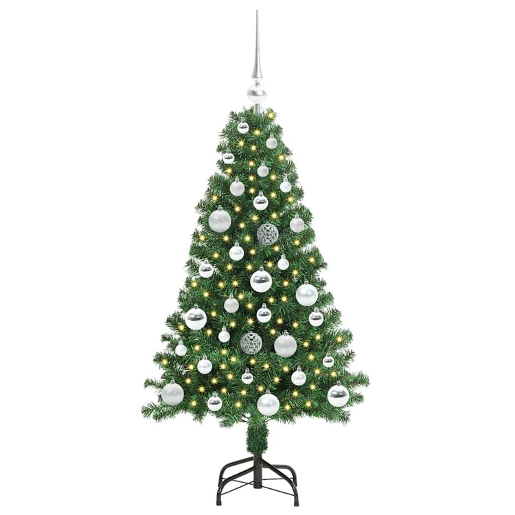 Vidaxx sapin de Noël artificiel vert 120 cm PVC et acier et plastique
