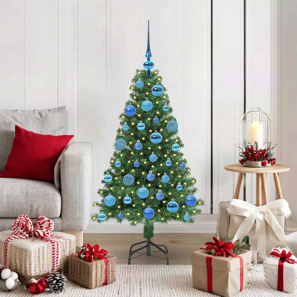 Vidaxx sapin de Noël artificiel vert 120 cm PVC et acier et plastique
