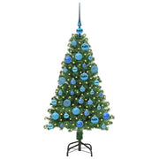 Vidaxx sapin de Noël artificiel vert 120 cm PVC et acier et plastique - afbeelding 3