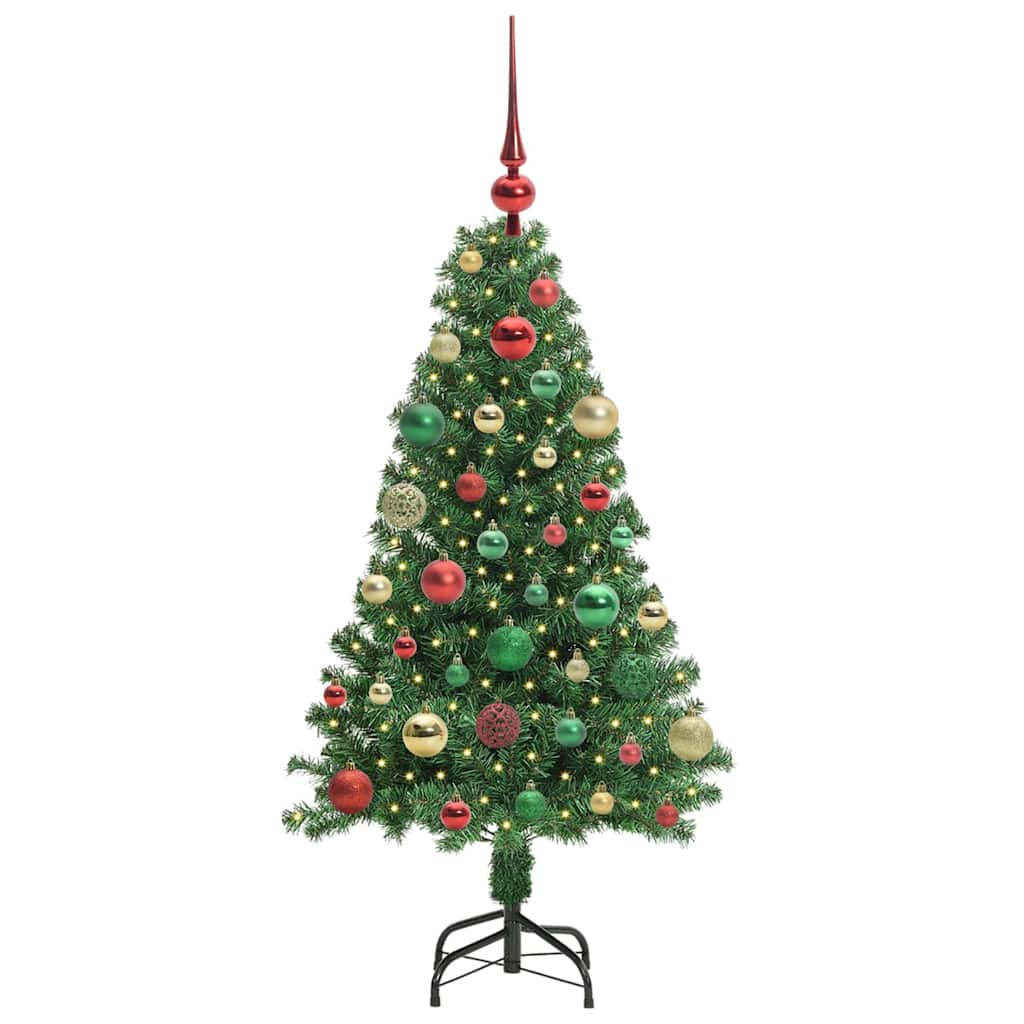 Vidaxx sapin de Noël artificiel vert 120 cm PVC et acier et plastique