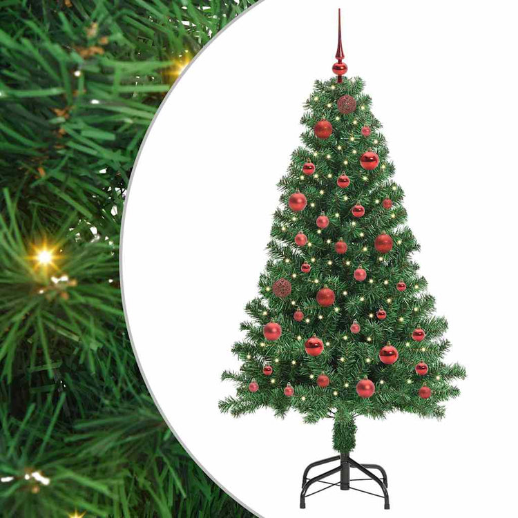 Vidaxx sapin de Noël artificiel vert 150 cm PVC et acier et plastique