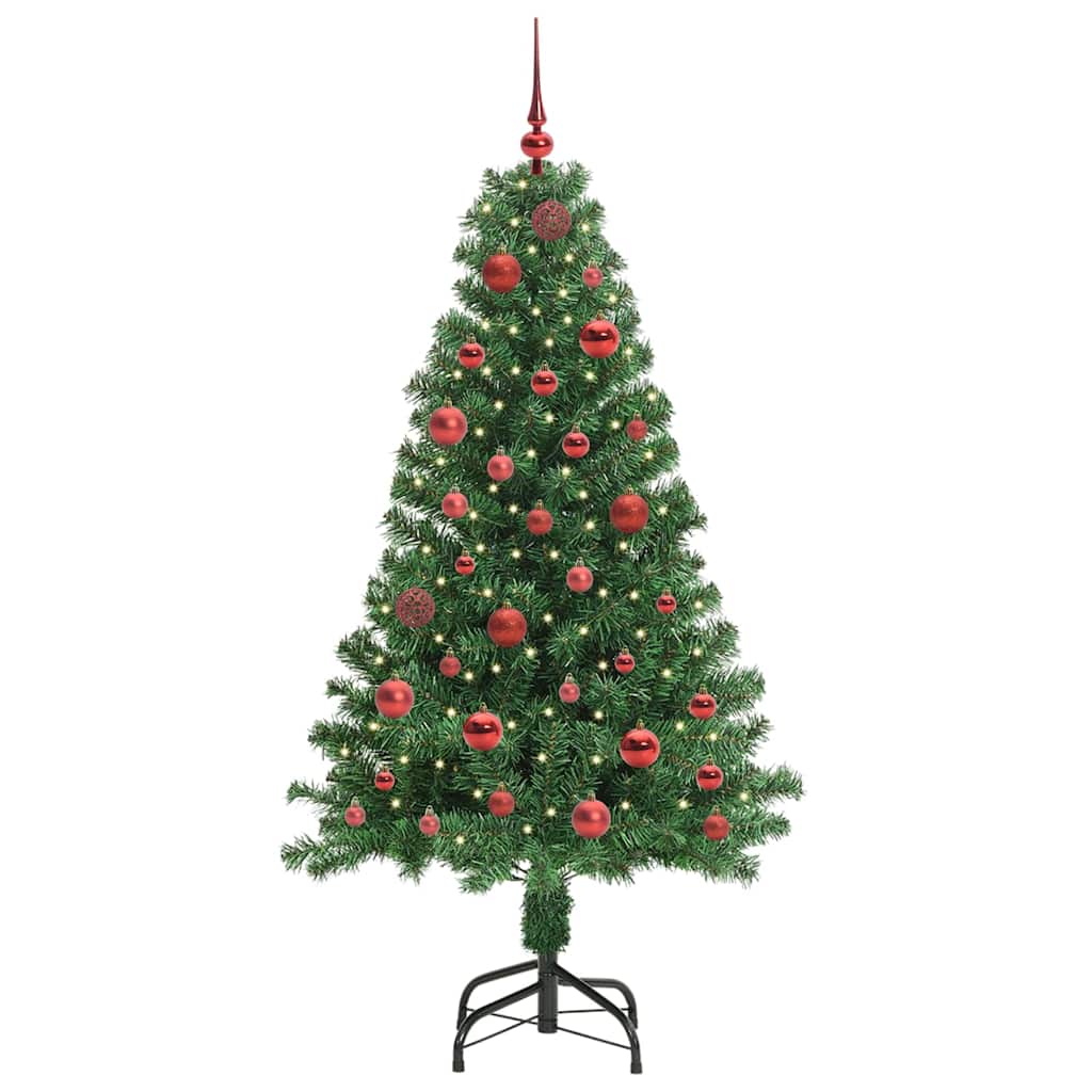 Vidaxx sapin de Noël artificiel vert 150 cm PVC et acier et plastique