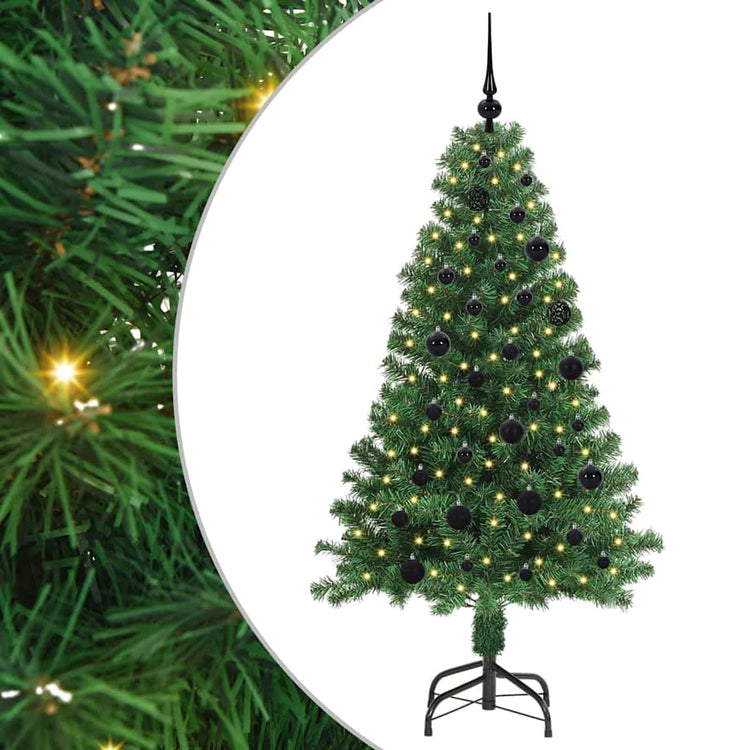 Vidaxx sapin de Noël artificiel vert 150 cm PVC et acier et plastique