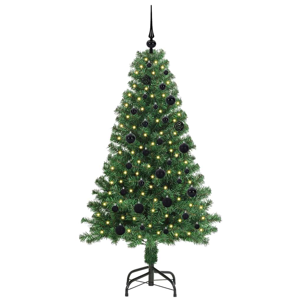 Vidaxx sapin de Noël artificiel vert 150 cm PVC et acier et plastique