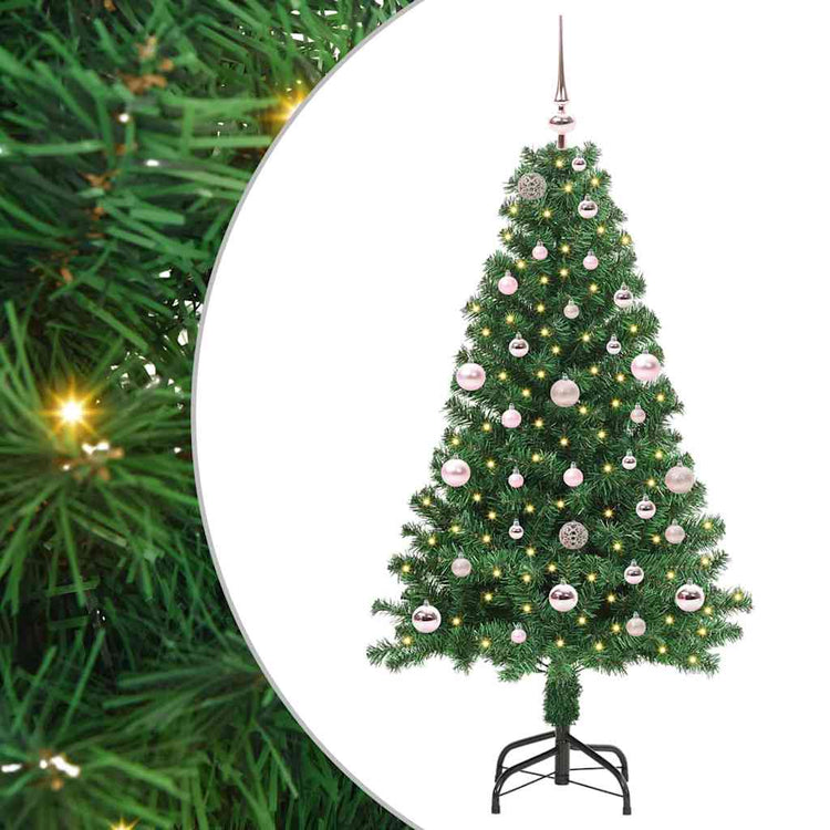 Vidaxx sapin de Noël artificiel vert 150 cm PVC et acier et plastique