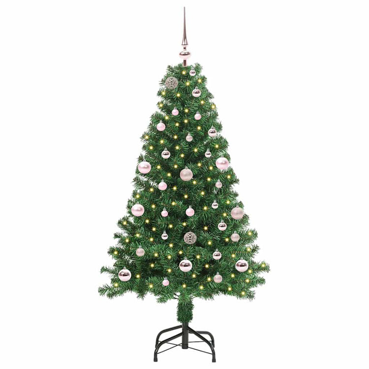 Vidaxx sapin de Noël artificiel vert 150 cm PVC et acier et plastique
