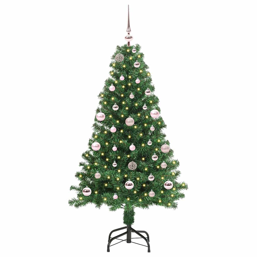 Vidaxx sapin de Noël artificiel vert 150 cm PVC et acier et plastique