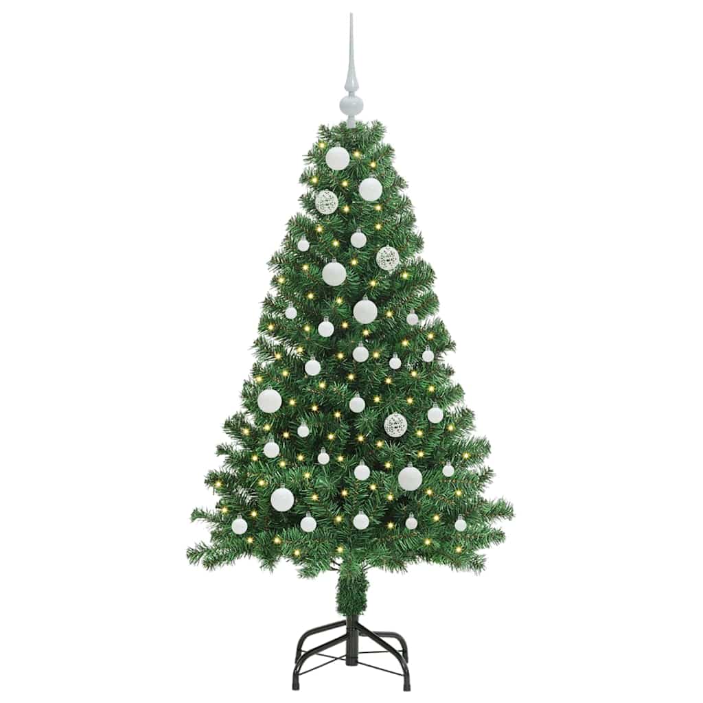 Vidaxx sapin de Noël artificiel vert 150 cm PVC et acier et plastique