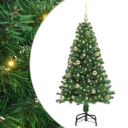 Vidaxx sapin de Noël artificiel vert 150 cm PVC et acier et plastique - afbeelding 2