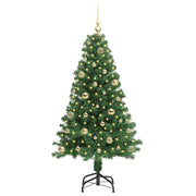 Vidaxx sapin de Noël artificiel vert 150 cm PVC et acier et plastique - afbeelding 3