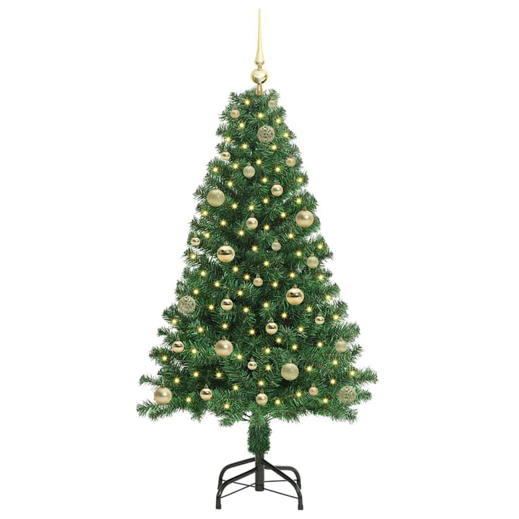 Vidaxx sapin de Noël artificiel vert 150 cm PVC et acier et plastique