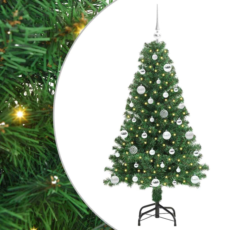 Vidaxx sapin de Noël artificiel vert 150 cm PVC et acier et plastique