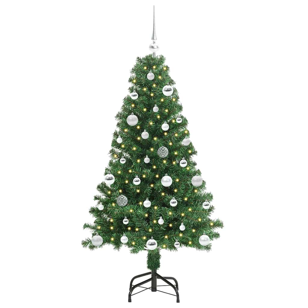 Vidaxx sapin de Noël artificiel vert 150 cm PVC et acier et plastique