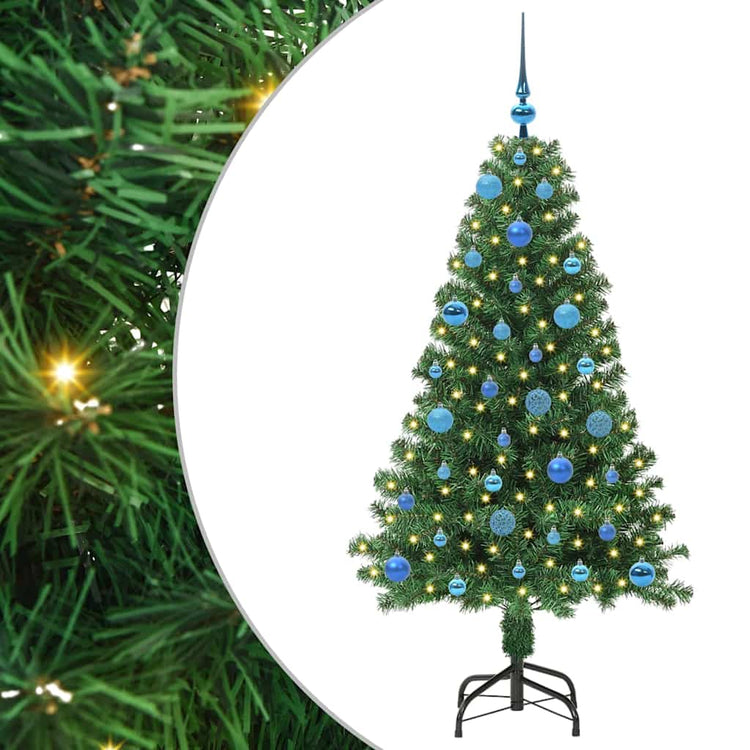 Vidaxx sapin de Noël artificiel vert 150 cm PVC et acier et plastique