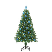 Vidaxx sapin de Noël artificiel vert 150 cm PVC et acier et plastique - afbeelding 3