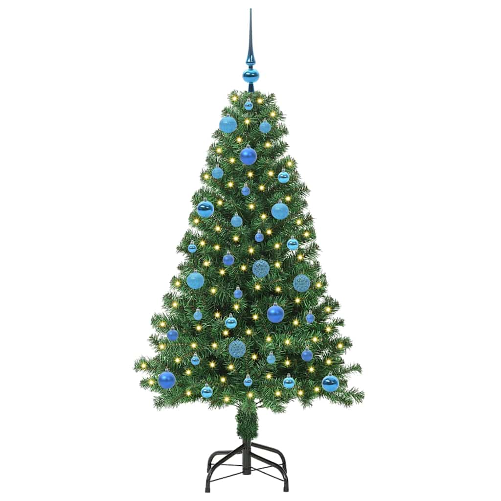 Vidaxx sapin de Noël artificiel vert 150 cm PVC et acier et plastique