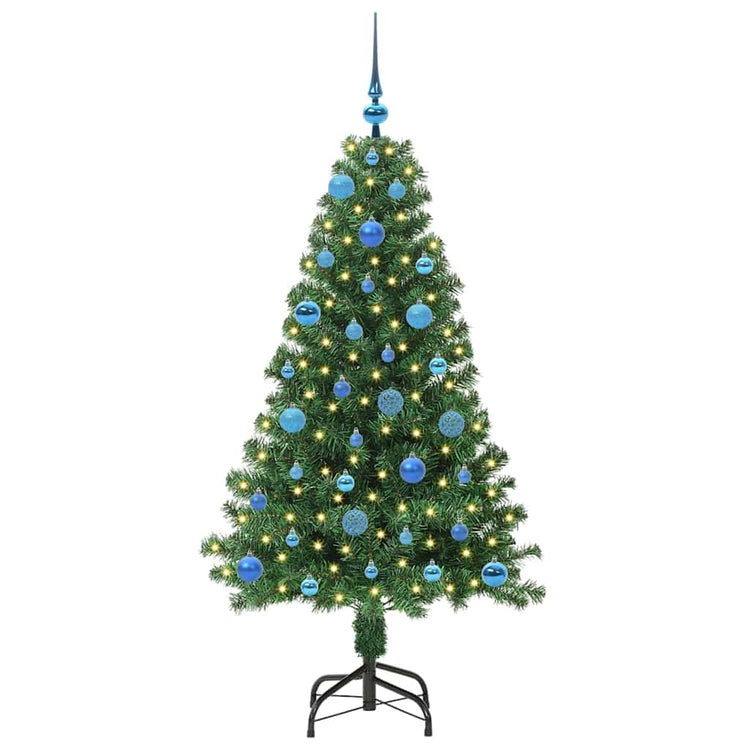 Vidaxx sapin de Noël artificiel vert 150 cm PVC et acier et plastique