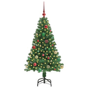 Vidaxx sapin de Noël artificiel vert 150 cm PVC et acier et plastique - afbeelding 3