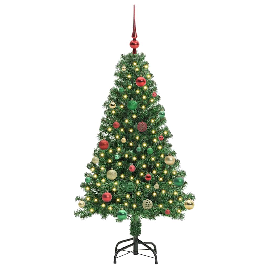 Vidaxx sapin de Noël artificiel vert 150 cm PVC et acier et plastique
