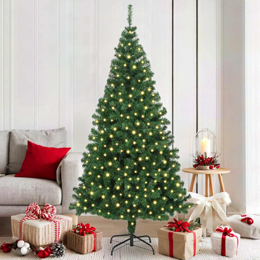Vidaxx sapin de Noël artificiel vert 180 cm PVC et acier et plastique