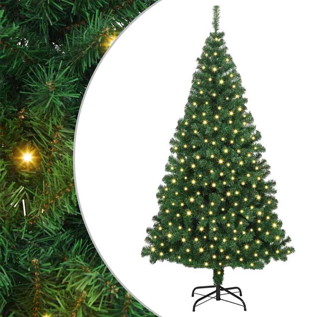 Vidaxx sapin de Noël artificiel vert 180 cm PVC et acier et plastique