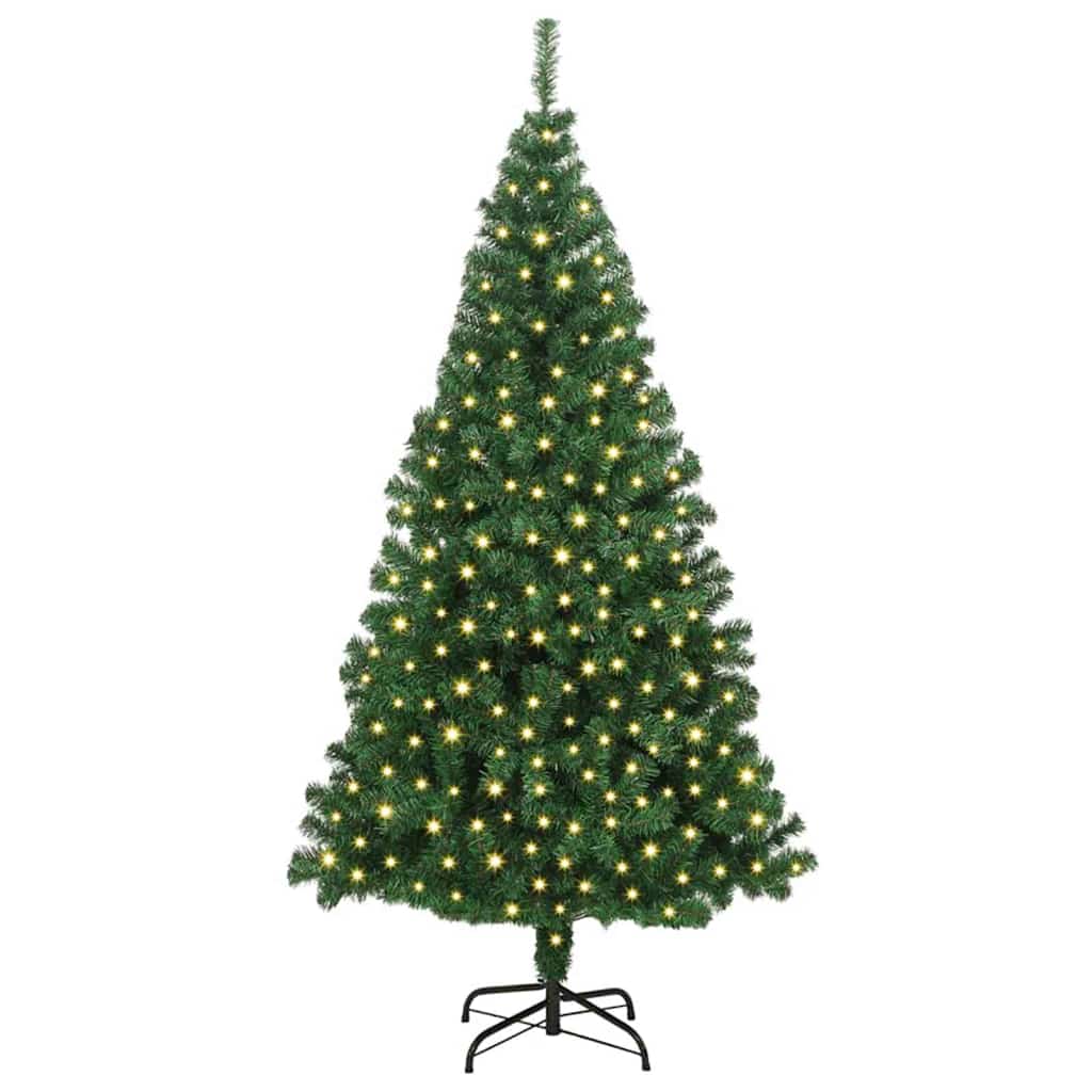 Vidaxx sapin de Noël artificiel vert 180 cm PVC et acier et plastique