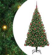 Vidaxx sapin de Noël artificiel vert 180 cm PVC et acier et plastique - afbeelding 2
