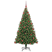 Vidaxx sapin de Noël artificiel vert 180 cm PVC et acier et plastique - afbeelding 3