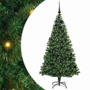 Vidaxx sapin de Noël artificiel vert 180 cm PVC et acier et plastique - afbeelding 2