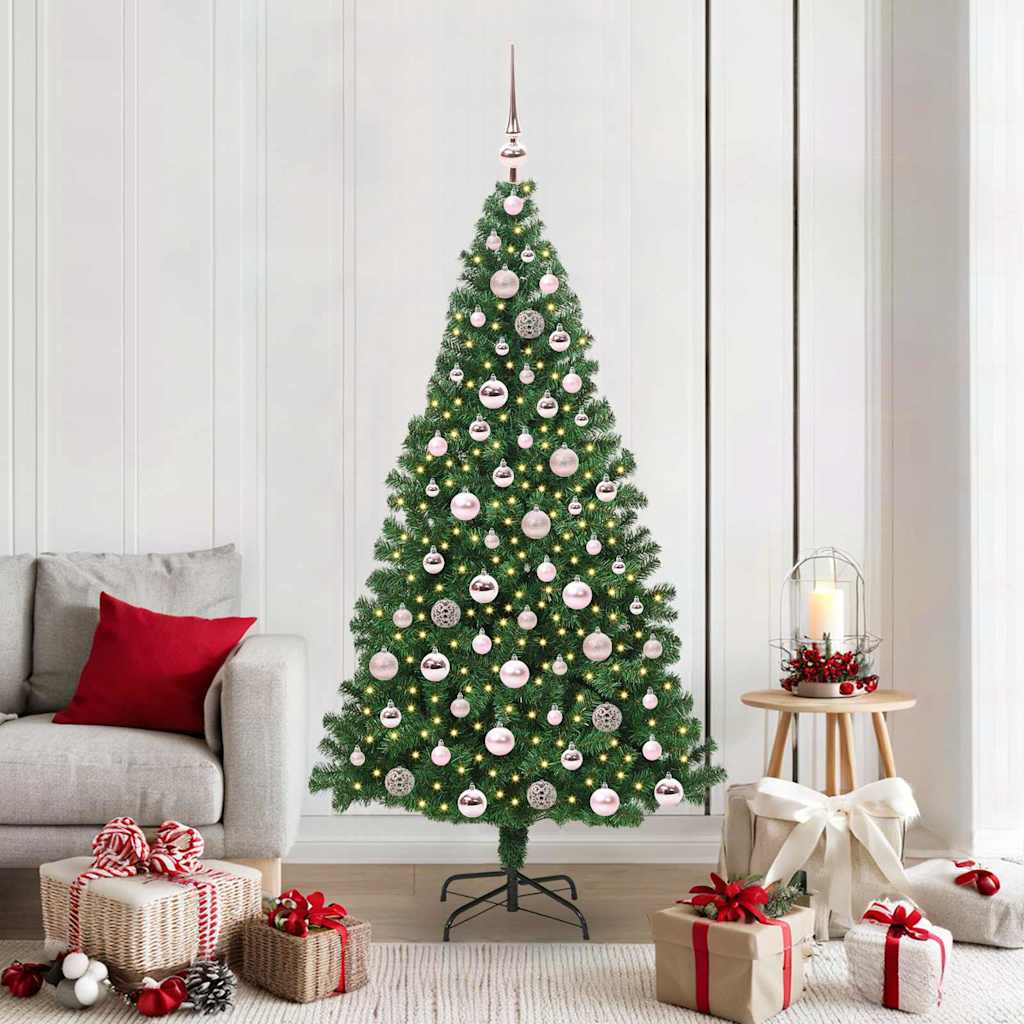 Vidaxx sapin de Noël artificiel vert 180 cm PVC et acier et plastique
