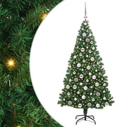 Vidaxx sapin de Noël artificiel vert 180 cm PVC et acier et plastique - afbeelding 2
