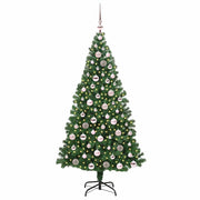 Vidaxx sapin de Noël artificiel vert 180 cm PVC et acier et plastique - afbeelding 3
