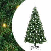Vidaxx sapin de Noël artificiel vert 180 cm PVC et acier et plastique - afbeelding 2