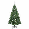 Vidaxx sapin de Noël artificiel vert 180 cm PVC et acier et plastique