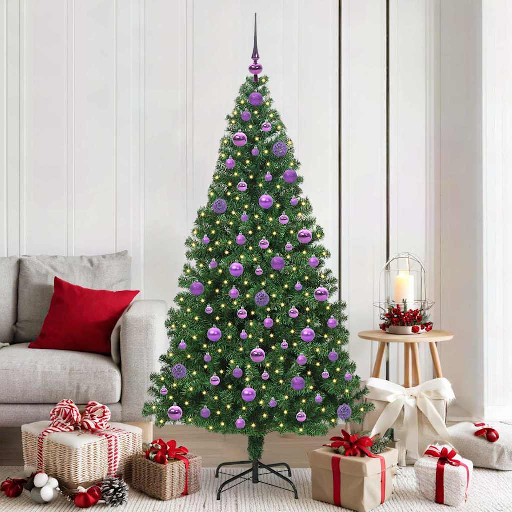 Vidaxx sapin de Noël artificiel vert 180 cm PVC et acier et plastique