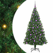 Vidaxx sapin de Noël artificiel vert 180 cm PVC et acier et plastique - afbeelding 2