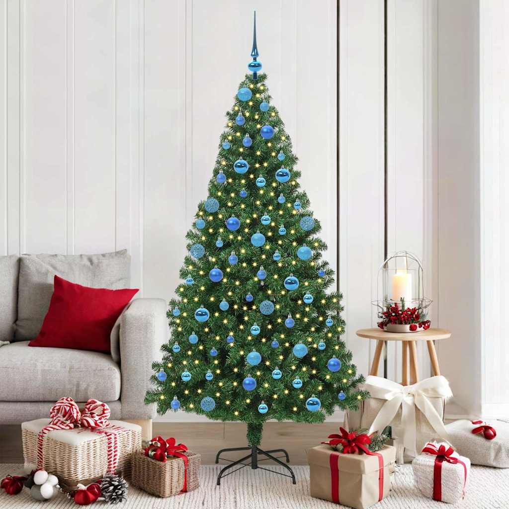 Vidaxx sapin de Noël artificiel vert 180 cm PVC et acier et plastique