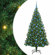 Vidaxx sapin de Noël artificiel vert 180 cm PVC et acier et plastique - afbeelding 2