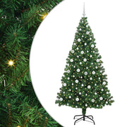 Vidaxx sapin de Noël artificiel vert 210 cm PVC et acier et plastique - afbeelding 2
