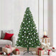 Vidaxx sapin de Noël artificiel vert 210 cm PVC et acier et plastique