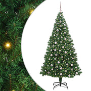 Vidaxx sapin de Noël artificiel vert 240 cm PVC et acier et plastique - afbeelding 2