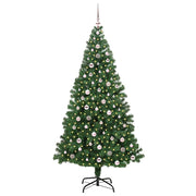 Vidaxx sapin de Noël artificiel vert 240 cm PVC et acier et plastique - afbeelding 3
