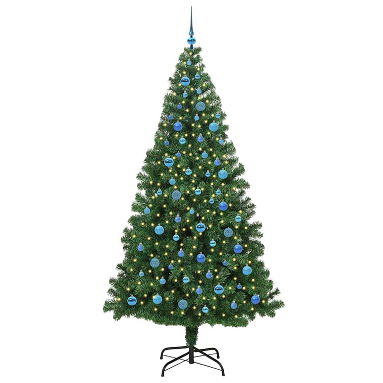 Vidaxx sapin de Noël artificiel vert 240 cm PVC et acier et plastique